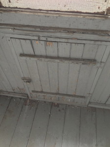 Kitchen porch trap door