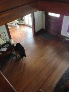 Looking Down on Foyer